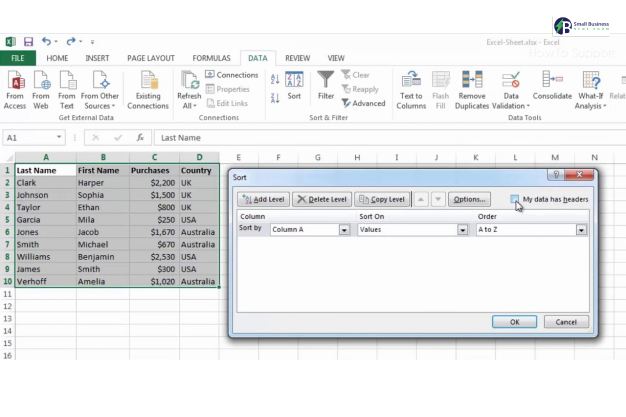 How to Alphabetize In Excel With Sort Function