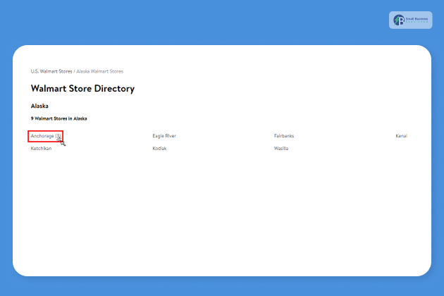 Walmart Stores in Alaska